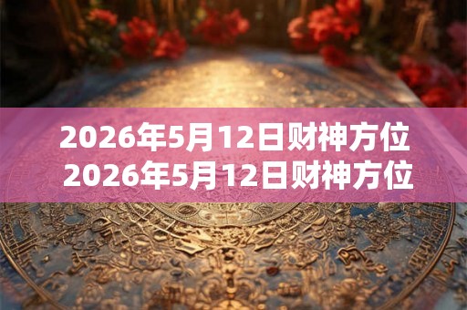 2026年5月12日财神方位 2026年5月12日财神方位在哪