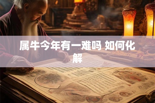 属牛今年有一难吗 如何化解