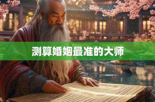 测算婚姻最准的大师