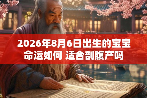 2026年8月6日出生的宝宝命运如何 适合剖腹产吗 2026年8月6日出生的宝宝命运如何 适合剖腹产吗