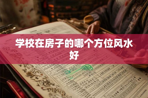 学校在房子的哪个方位风水好