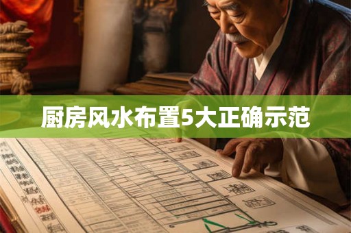 厨房风水布置5大正确示范