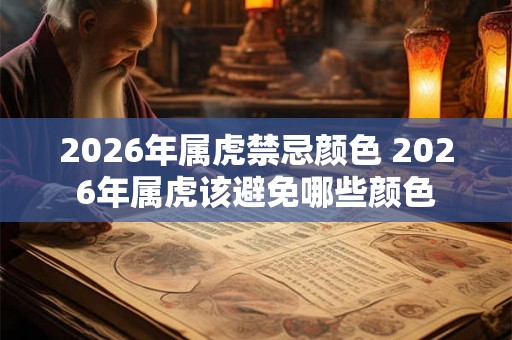 2026年属虎禁忌颜色 2026年属虎该避免哪些颜色