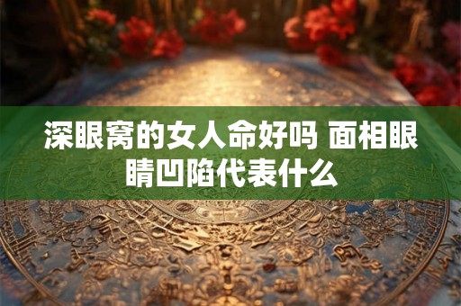 深眼窝的女人命好吗 面相眼睛凹陷代表什么