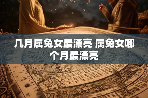 几月属兔女最漂亮 属兔女哪个月最漂亮