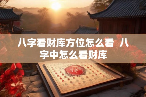 八字看财库方位怎么看  八字中怎么看财库