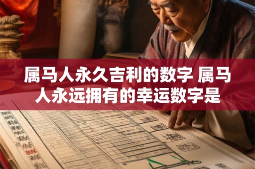 属马人永久吉利的数字 属马人永远拥有的幸运数字是 属马人永久吉利的数字 属马人永远拥有的幸运数字是