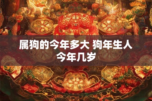 属狗的今年多大 狗年生人今年几岁