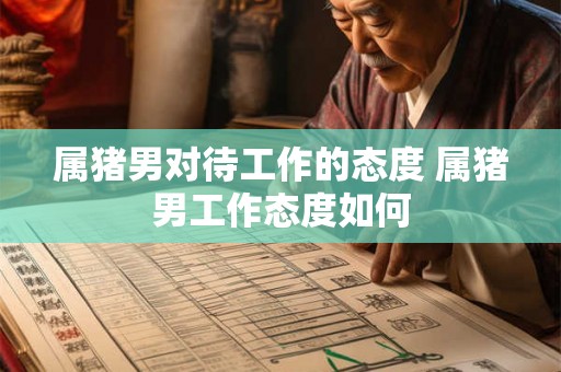 属猪男对待工作的态度 属猪男工作态度如何
