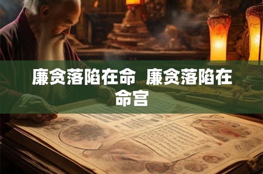 廉贪落陷在命  廉贪落陷在命宫
