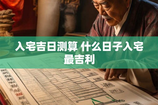 入宅吉日测算 什么日子入宅最吉利 入宅吉日测算 什么日子入宅最吉利