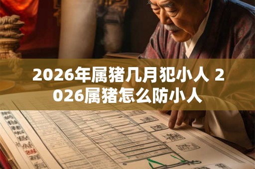 2026年属猪几月犯小人 2026属猪怎么防小人