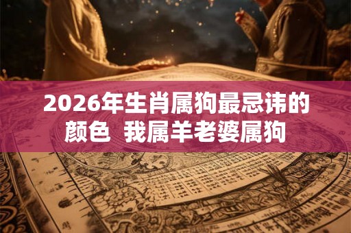 2026年生肖属狗最忌讳的颜色  我属羊老婆属狗