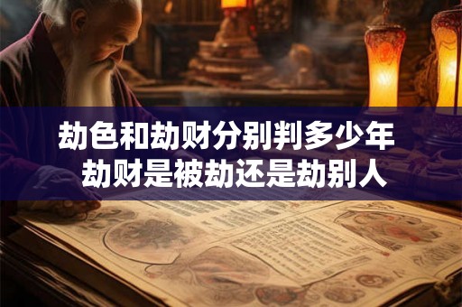 劫色和劫财分别判多少年 劫财是被劫还是劫别人 劫色和劫财分别判多少年 劫财是被劫还是劫别人