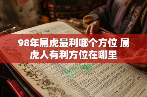 98年属虎最利哪个方位 属虎人有利方位在哪里