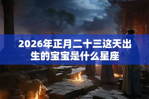 2026年正月二十三这天出生的宝宝是什么星座 2026年正月二十三这天出生的宝宝是什么星座