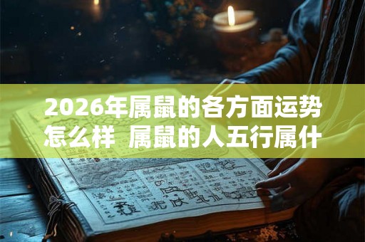 2026年属鼠的各方面运势怎么样  属鼠的人五行属什么