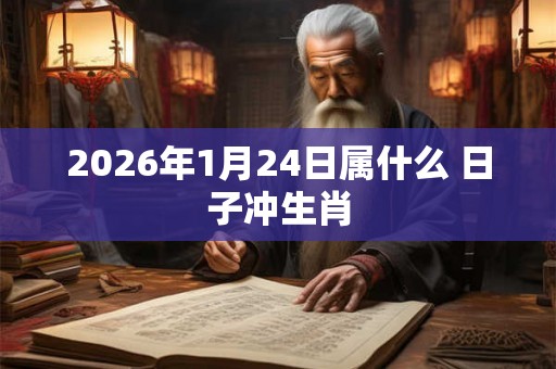 2026年1月24日属什么 日子冲生肖