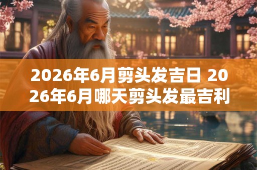2026年6月剪头发吉日 2026年6月哪天剪头发最吉利