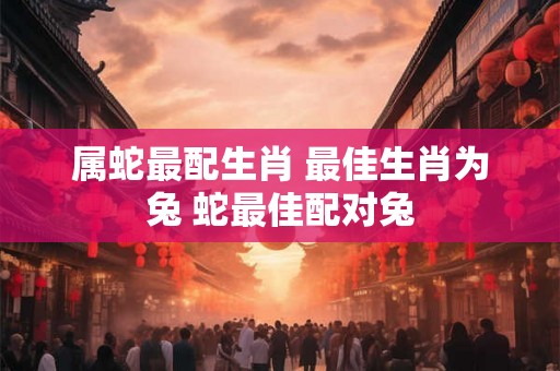 属蛇最配生肖 最佳生肖为兔 蛇最佳配对兔 属蛇最配生肖 最佳生肖为兔 蛇最佳配对兔