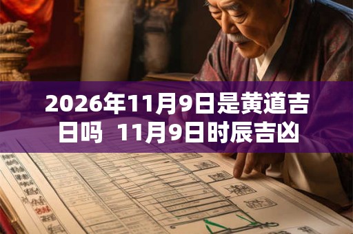 2026年11月9日是黄道吉日吗  11月9日时辰吉凶