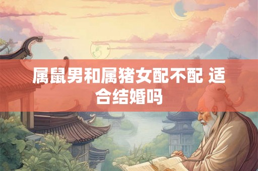 属鼠男和属猪女配不配 适合结婚吗