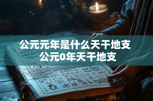 公元元年是什么天干地支  公元0年天干地支