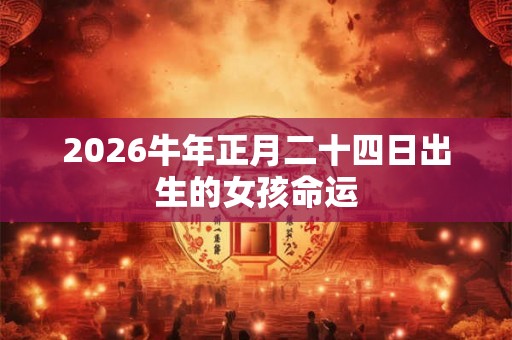 2026牛年正月二十四日出生的女孩命运