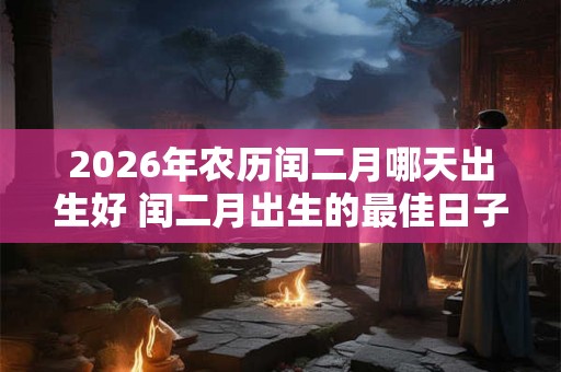 2026年农历闰二月哪天出生好 闰二月出生的最佳日子是哪天2026年 2026年农历闰二月哪天出生好 闰二月出生的最佳日子是哪天2026年
