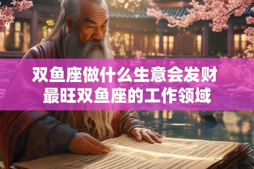双鱼座做什么生意会发财 最旺双鱼座的工作领域
