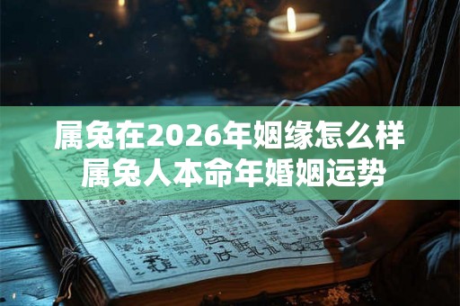 属兔在2026年姻缘怎么样 属兔人本命年婚姻运势