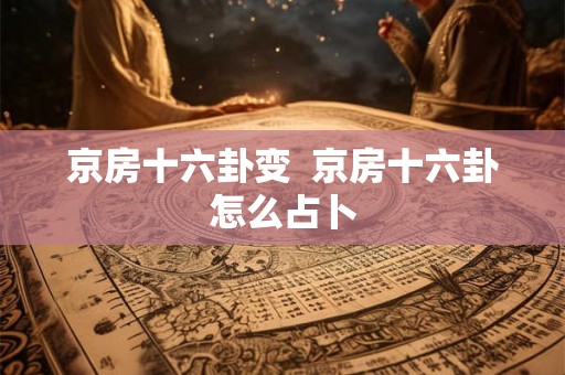 京房十六卦变  京房十六卦怎么占卜