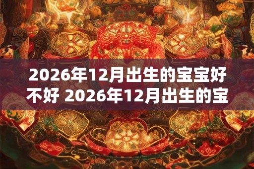 2026年12月出生的宝宝好不好 2026年12月出生的宝宝有何特点