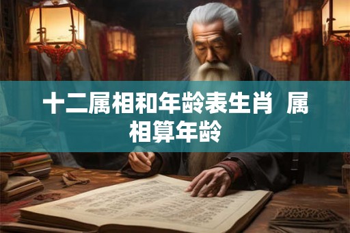 十二属相和年龄表生肖  属相算年龄