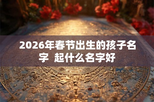 2026年春节出生的孩子名字 起什么名字好 2026年春节出生的孩子名字 起什么名字好