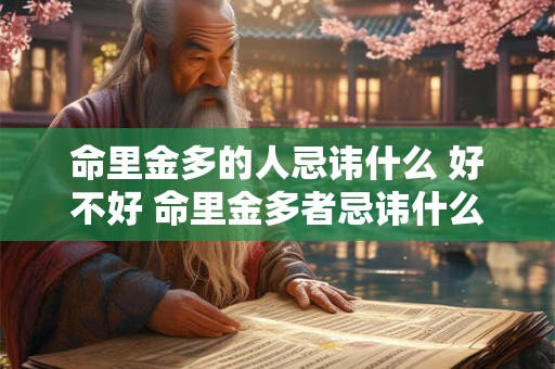 命里金多的人忌讳什么 好不好 命里金多者忌讳什么