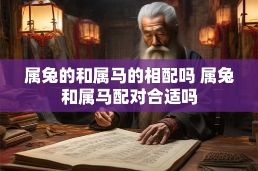 属兔的和属马的相配吗 属兔和属马配对合适吗