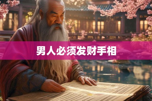男人必须发财手相