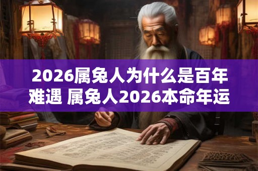 2026属兔人为什么是百年难遇 属兔人2026本命年运气 2026属兔人为什么是百年难遇 属兔人2026本命年运气