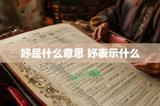 妤是什么意思 妤表示什么