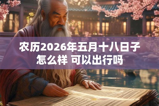 农历2026年五月十八日子怎么样 可以出行吗