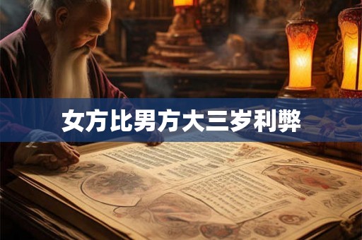 女方比男方大三岁利弊