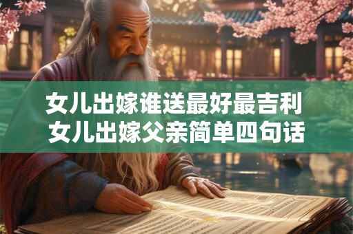女儿出嫁谁送最好最吉利 女儿出嫁父亲简单四句话