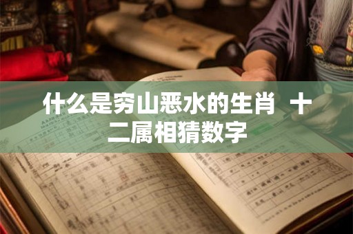 什么是穷山恶水的生肖  十二属相猜数字