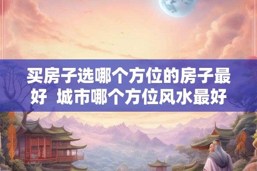 买房子选哪个方位的房子最好  城市哪个方位风水最好