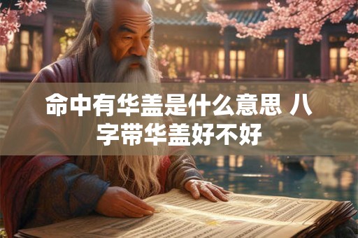 命中有华盖是什么意思 八字带华盖好不好 命中有华盖是什么意思 八字带华盖好不好