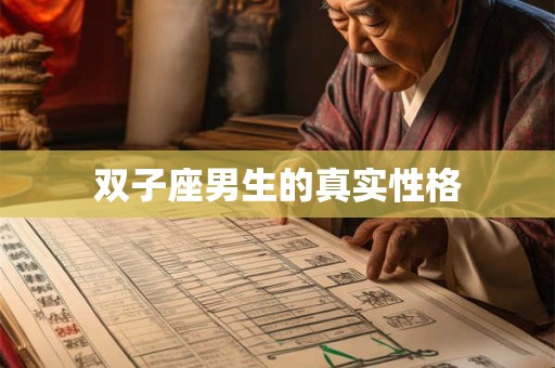 双子座男生的真实性格