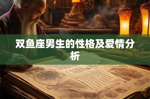 双鱼座男生的性格及爱情分析