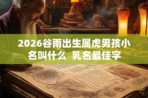 2026谷雨出生属虎男孩小名叫什么  乳名最佳字