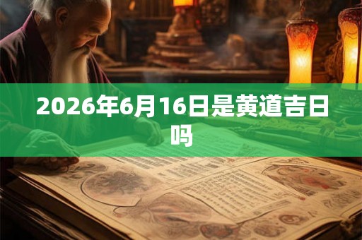 2026年6月16日是黄道吉日吗